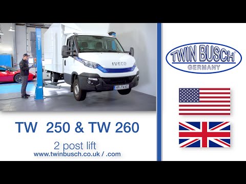 TW 250 & TW 260: Heavy-Line 2 post lifts from TWIN BUSCH®