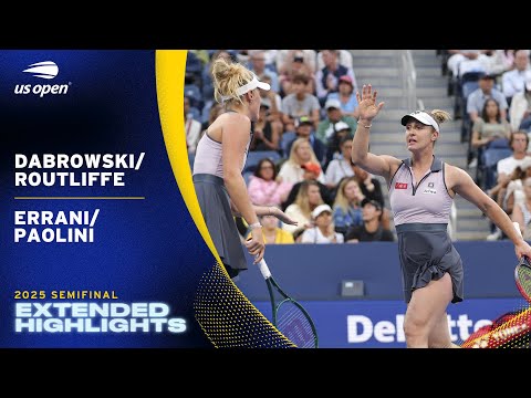 Dabrowski/Routliffe vs. Errani/Paolini Extended Highlights | 2025 US Open Semifinal