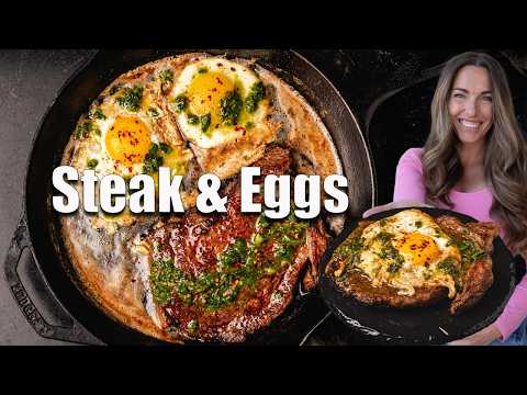 THE BEST Steak & Eggs For Breakfast Right Off The Grill