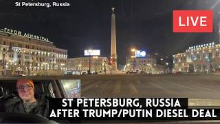 Driving in ST PETERSBURG, Russia After Trump/Putin DIESEL Deal. LIVE