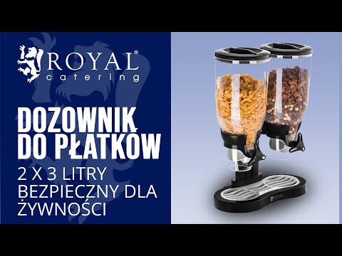 Video - Dozownik do płatków - 2 x 3 litry