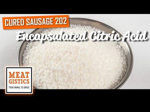 Using Encapsulated Citric Acid - Cured Sausage 202