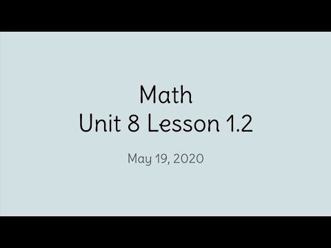 Math Lesson 5/20/20