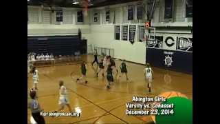 preview picture of video 'Abington Varsity Lady Wave Basketball vs Cohasset - 12/23/14'