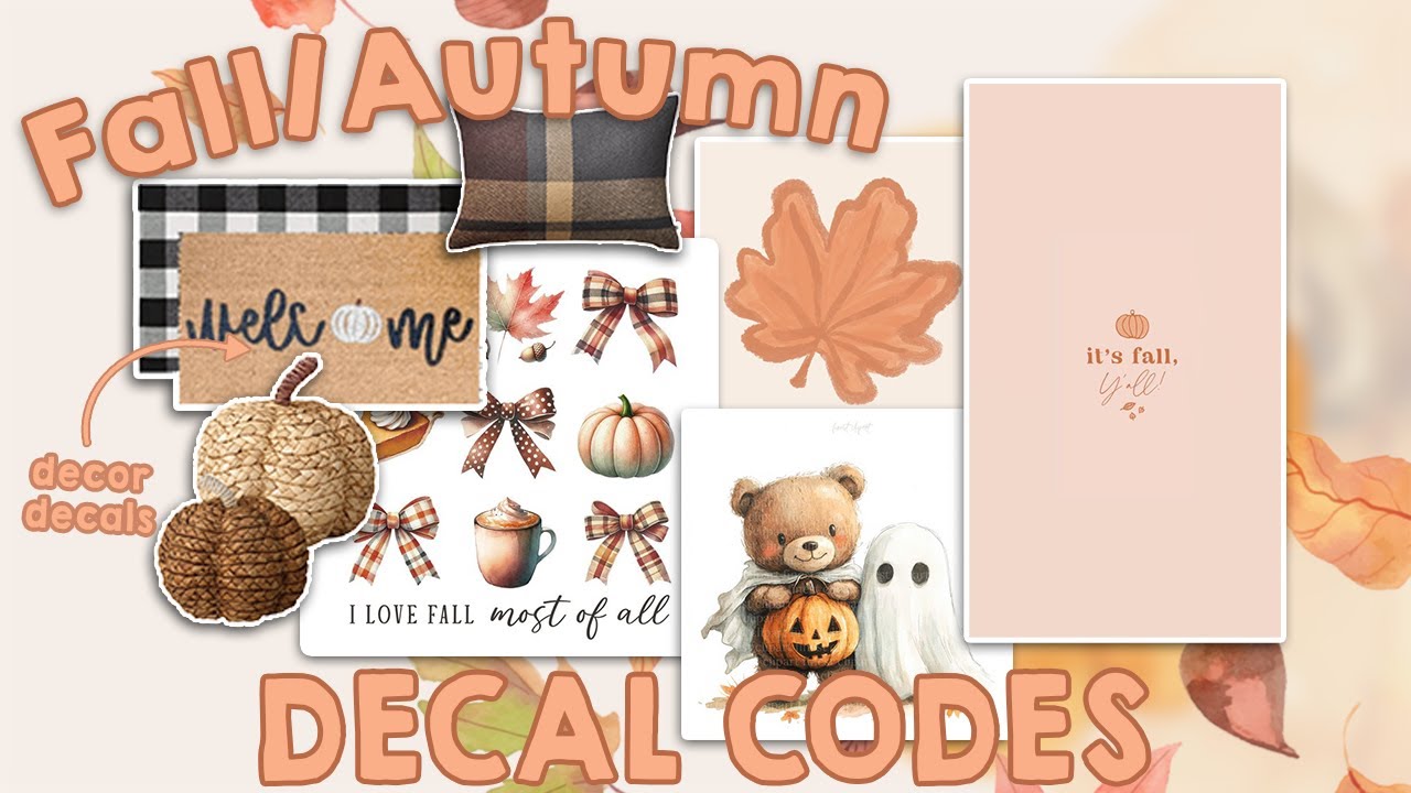 100+ Aesthetic Fall/Autumn Decal Codes for Bloxburg & Berry Avenue