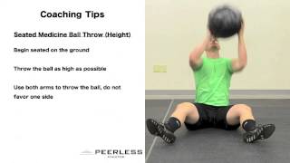 87. Seated Medicine Ball Throw (Height)