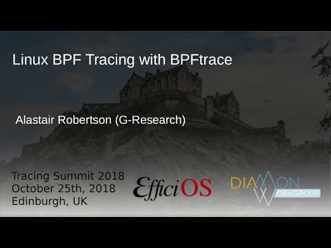 Linux BPF Tracing with BPFtrace, Alastair Robertson