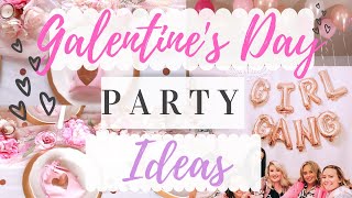Dollar Tree Galentines Party! How to host a party on a budget/Clean with me +Valentines Party Decor
