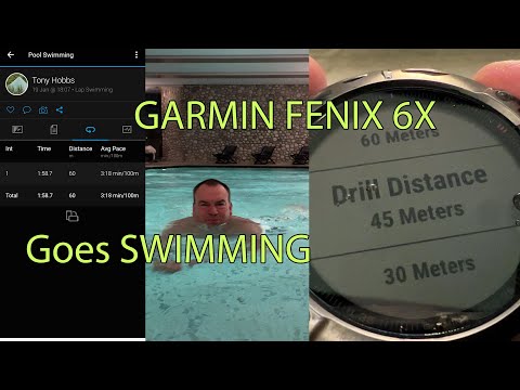 Garmin Fenix 6x goes POOL SWIMMING