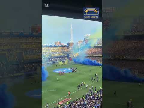 EL IMPRESIONANTE RECIBIMIENTO DE BOCA EN LA BOMBONERA 💙💛💙 #boca #futbol #bocajuniors #labombonera
