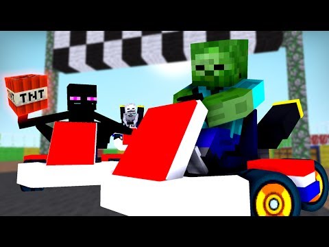 Monster School: Racing Operation Challenge - Minecraft Animation