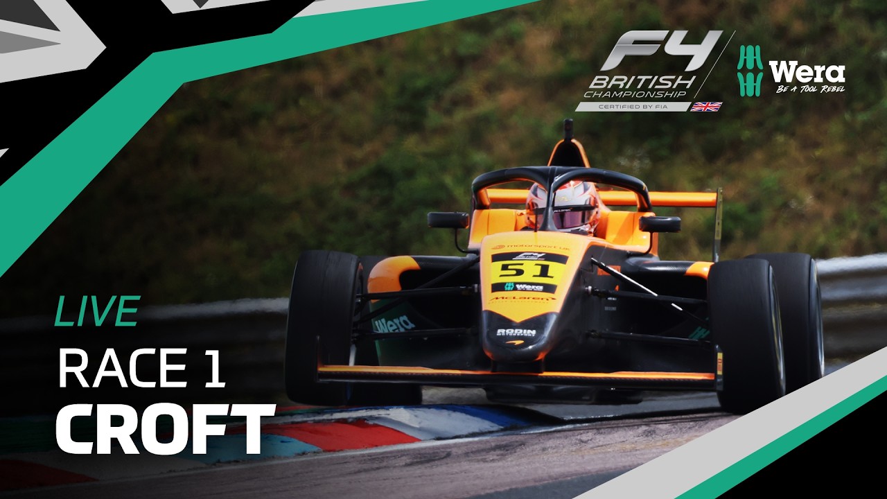 📺 LIVE | Round 8 | Race 1 | Croft | Wera Tools British F4