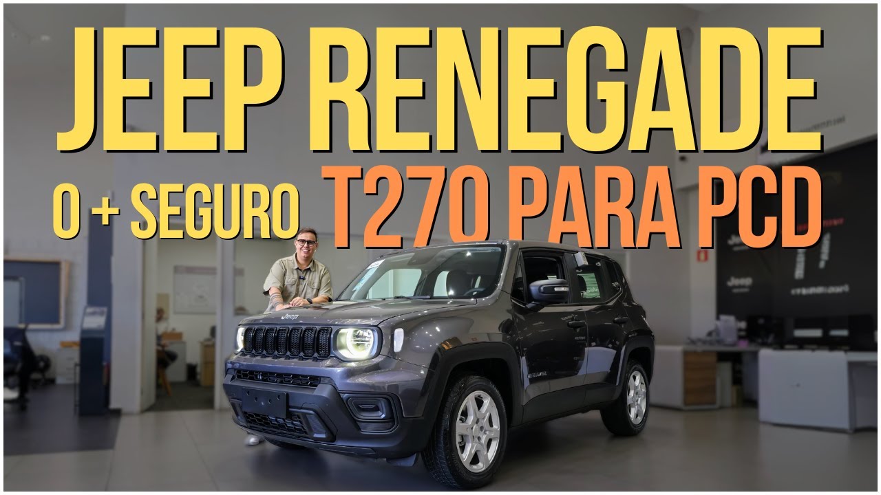 O SUV MAIS SEGURO PARA PCD: CONHEÇA O JEEP RENEGADE T270 PCD! IMPERDÍVEL!