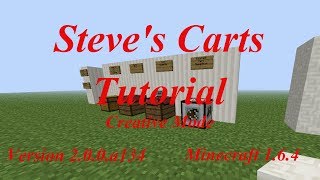 preview picture of video 'Steve's Carts Tutorial Ep: 3 (Creative Mode.)'