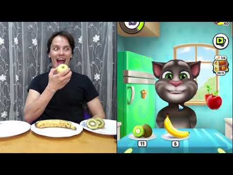 Talking Tom Eating Repeat After Talking Tom Challenge