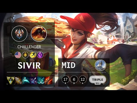 Sivir Mid vs Galio - NA Challenger Patch 10.19