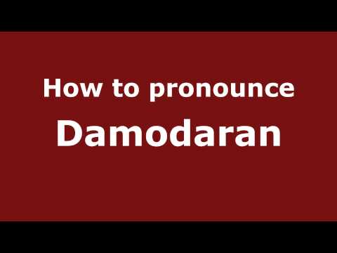 How to Pronounce Damodaran - PronounceNames.com
