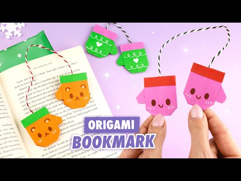 ЕДИНОРОГ ЗАКЛАДКА ИЗ БУМАГИ ОРИГАМИ DIY ORIGAMI UNICORN BOOKMARK