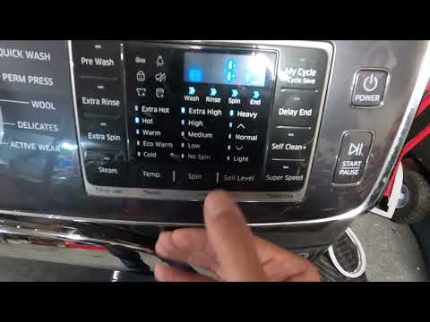 Samsung Front Load Washer Test Mode (RPM & Pressure Sensor)