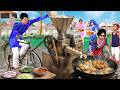 Momos Wala Jugaad Tasty Momos Machine Famous Street Food Hindi Kahani Moral Stories New Comedy Video