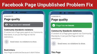 Facebook Page Unpublished Problem Solve। How to Fix Facebook Page Unpublished Problem