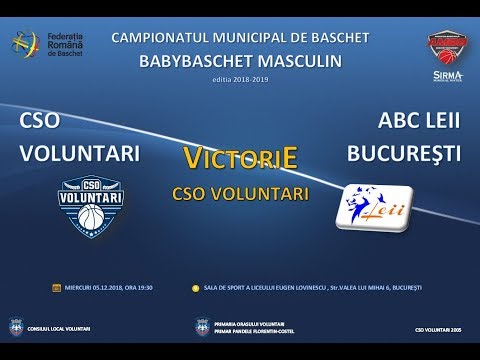 Victorie CSO Voluntari in CSO Voluntari - ABC Leii Bucuresti (babybaschet, 05.12.2018 HD Version)
