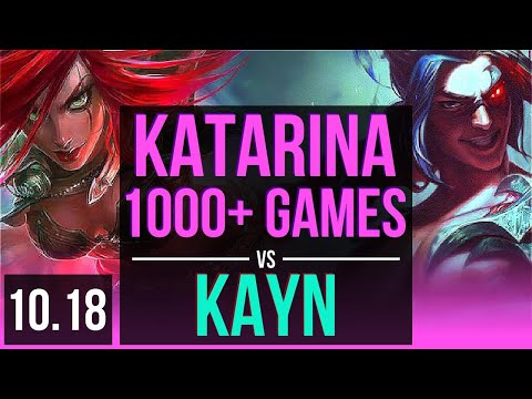 KATARINA vs KAYN (MID) | 2.7M mastery points, Rank 13 Katarina, KDA 13/3/5 | BR Grandmaster | v10.18