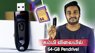 Video thumbnail for SanDisk Ultra (SDCZ48) 64-GB Pendrive Unboxing & Review Tamil! by How To videos?