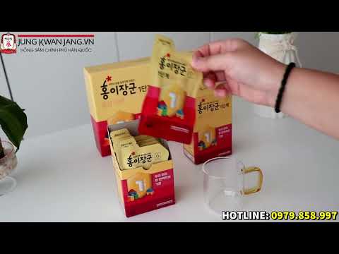 [Mở Hộp] Nước Hồng Sâm Trẻ Em Jung Kwan Jang (정관장) Số 1 (15ml x 30 Gói)
