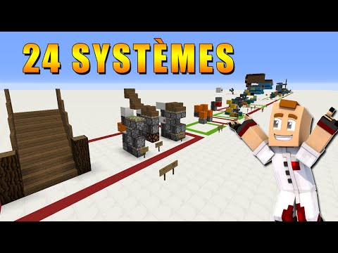 24 REDSTONE SYSTEMS YOU NEED TO KNOW!  Minecraft