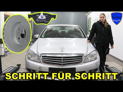 MERCEDES W204 🔹 BREMSSCHEIBEN + BREMSBELÄGE WECHSELN / TAUSCHEN 🔹 SCHRITT FÜR SCHRITT ANLEITUNG