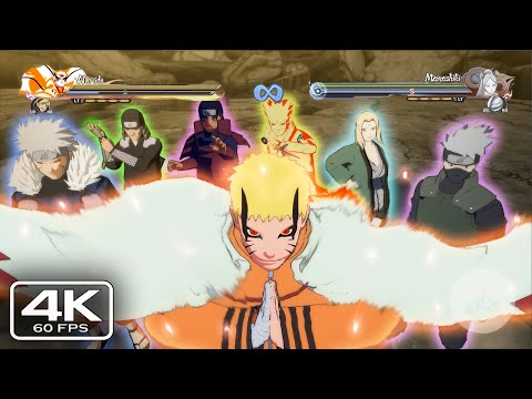 Naruto Ultimate Ninja Storm 4 Road to Boruto - New Hokage Naruto DLC  Complete Moveset 1080p 