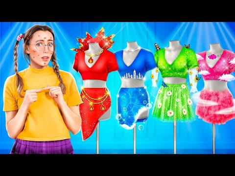 Nerd Extreme Makeover! Beauty transformation with hacks and gadgets!