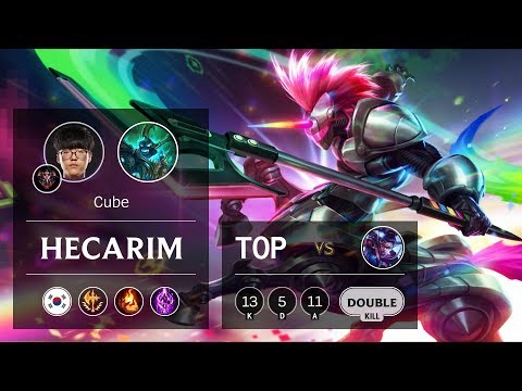 Hecarim Top vs Vayne - KR Grandmaster Patch 9.9