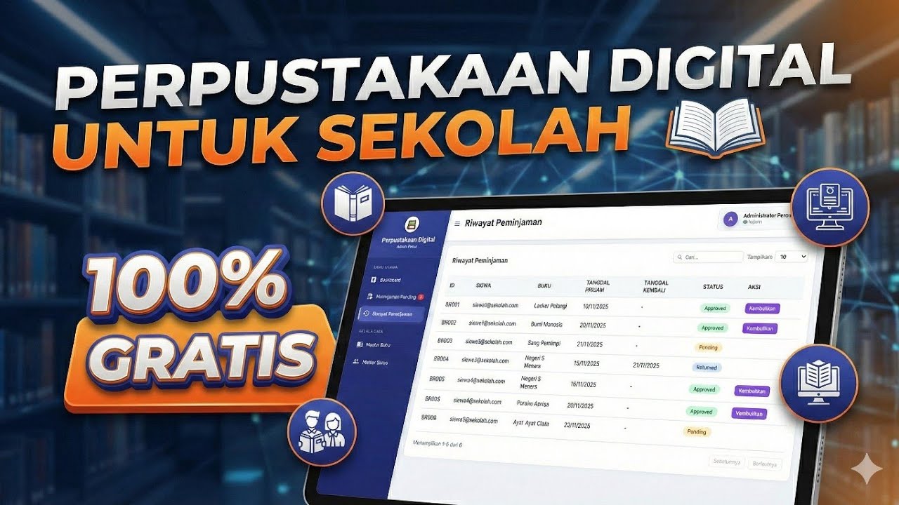 100% Free Digital Library App! No Hosting Required & Ready to Use – Google Apps Script