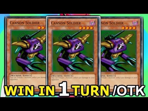 Yu-Gi-Oh! WIN IN 1 TURN - CANNON SOLDIER DECK - KURIBOH STRATEGY !!!