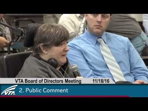 VTA Board of Directors Workshop / Special Meeting - November 18, 2016 (recorded live stream)