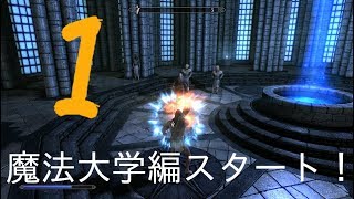 裸一貫、魔法大学に入学してハリーポッター目指す　スカイリムSE魔法大学編01【イシゲー実況】