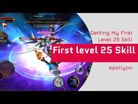 Getting My 1st 25 Skill - Legacy Of Discord - Apollyon