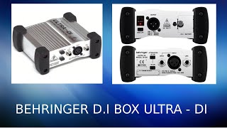 Video thumbnail for BEHRINGER D.I BOX ULTRA - DI #behringer #d.ibox #homestudio by Omino Tech Tube