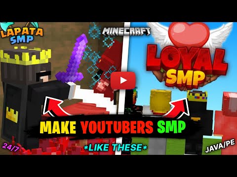 How to Make Youtubers SMP in Minecraft | Java/Pe & No Lag | In Aternos 🔥