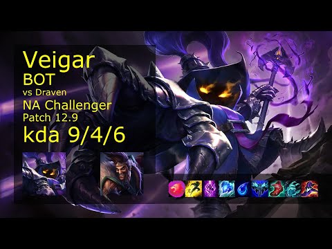 Rank 3 NA Veigar Bot: Veigar vs Draven