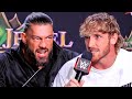 HIGHLIGHTS | ROMAN REIGNS VS LOGAN PAUL PRESS CONFERENCE & FACE OFF VIDEO
