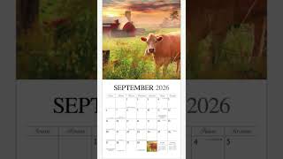 Beckoning Barns | 2026 Square Wall Calendar | Artwork of Lori Deiter | Plastic-Free
