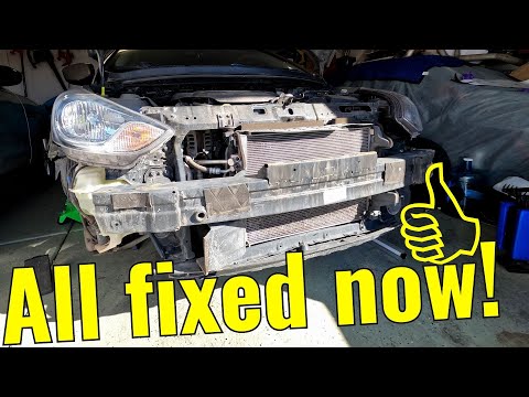 HOW TO REPLACE FRONT BUMPER ON 2014 HYUNDAI ACCENT| Full Bumper & Splash Guard replacement for Cheap
