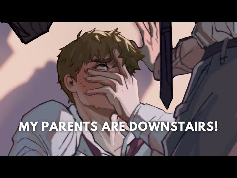 sneaking into your boyfriend's room and making him whimper (spice)(fluff)(boyfriend asmr)(cute)