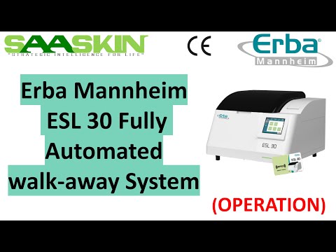 Erba Mannheim ESL 30 Fully Automated walk-away System |#190077 | Medical Analyzer | Operation |