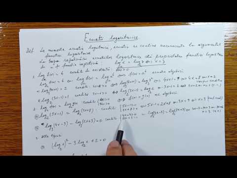 Ecuatii logaritmice - Algebra Clasa a X-a - 100205-03