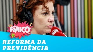 Carla Zambelli discute a reforma da Previdência