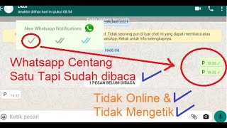 Download lagu Cara Whatsapp Centang Satu Tidak Terlihat Online & Mengetik Padahal Sudah Dibaca mp3